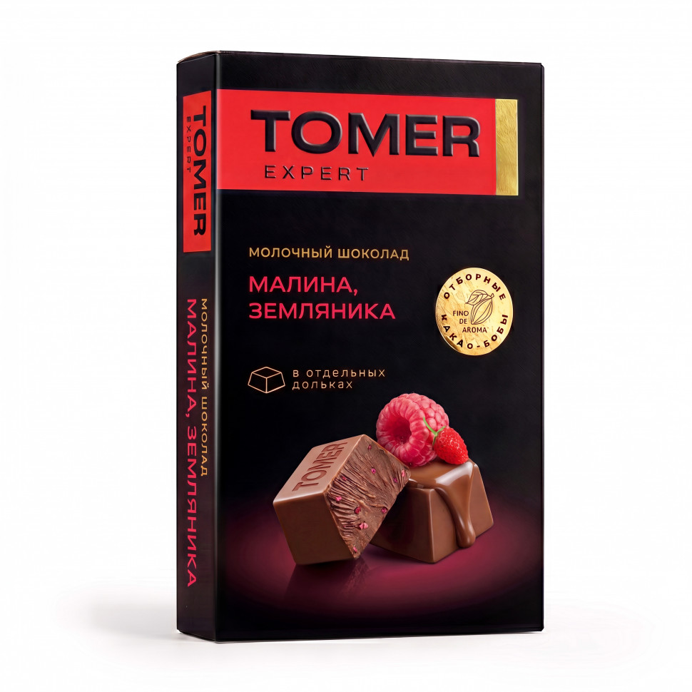  Фабрика Томер   Молочный шоколад Малина-Земляника, 90г  в Брянске